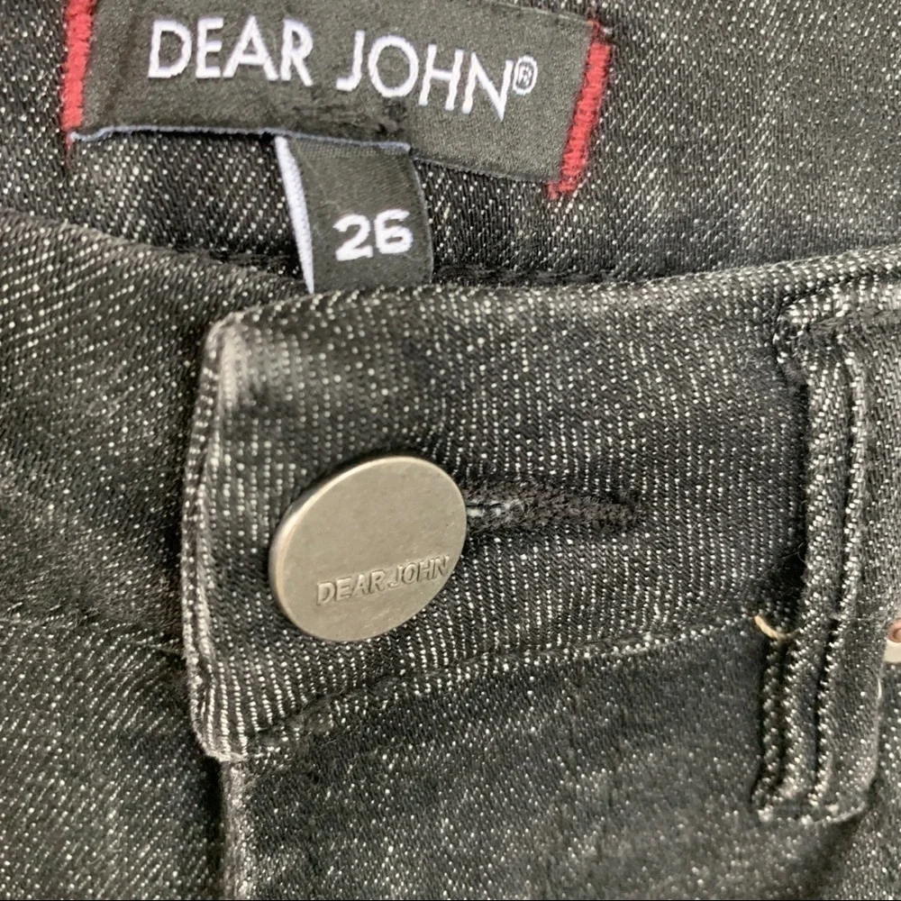 Dear John‎ Slightly Fades Black High Waisted Skinny Jeans Size 26